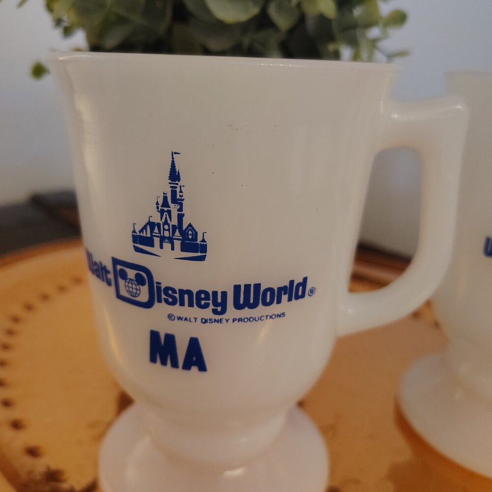 Walt Disney World Milk Glass Mug Set(two) - Picture 3 of 8
